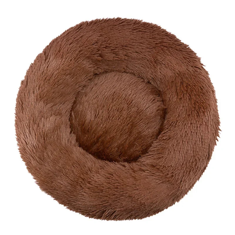 Super Soft Round Dog & Cat Bed for Winter Comfort