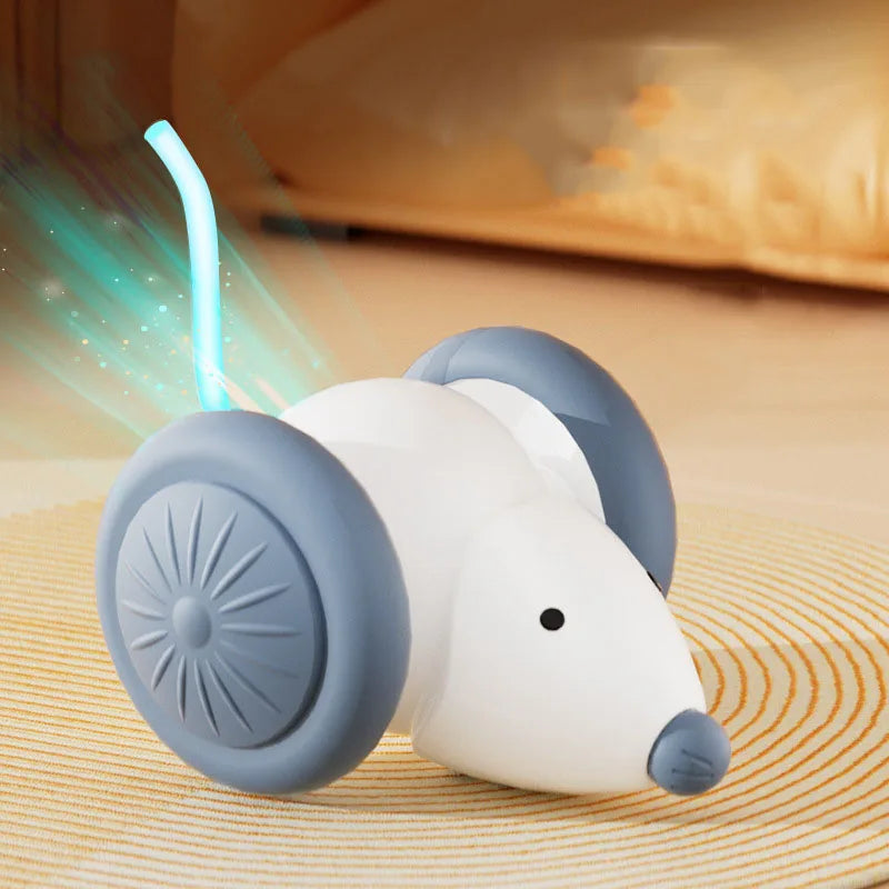 Rechargeable Interactive Mouse Toy with Obstacle Avoidance