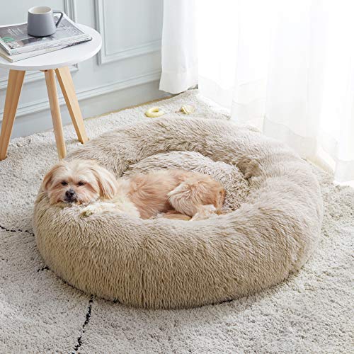 Super Soft Round Dog & Cat Bed for Winter Comfort