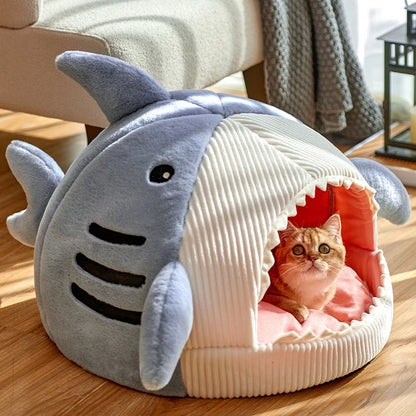 Enclosed Warm Cave Bed for Cats & Small Pets