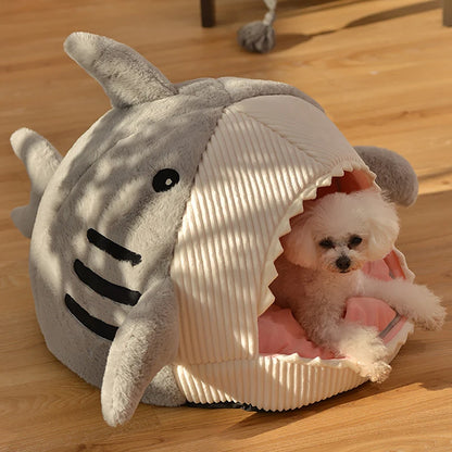 Enclosed Warm Cave Bed for Cats & Small Pets