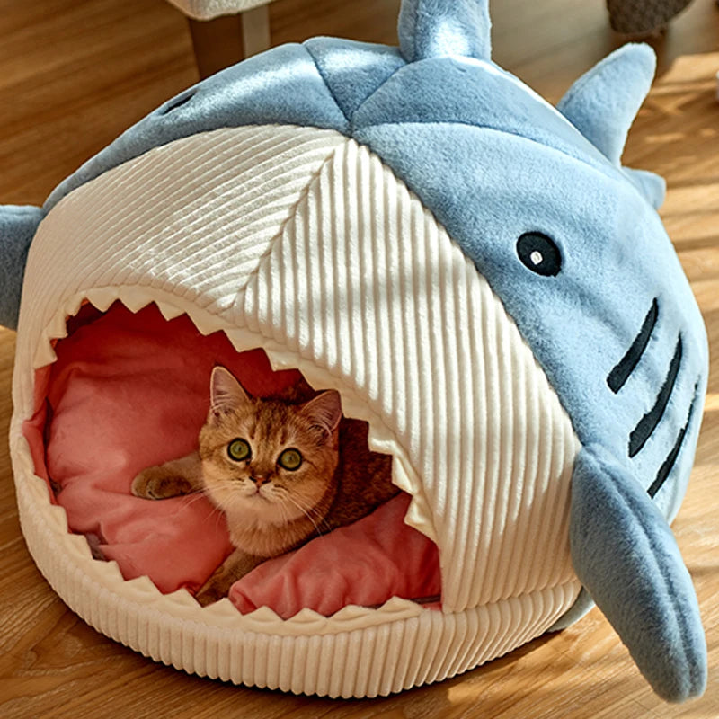 Enclosed Warm Cave Bed for Cats & Small Pets