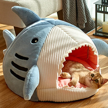 Enclosed Warm Cave Bed for Cats & Small Pets