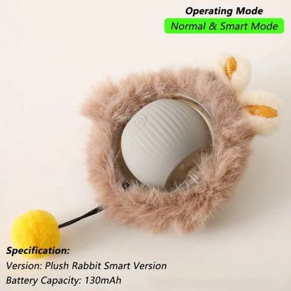 Rechargeable Interactive Rolling Ball Toy for Cats