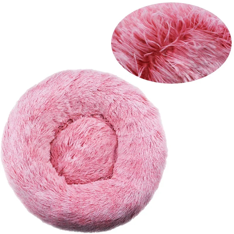 Super Soft Round Dog & Cat Bed for Winter Comfort