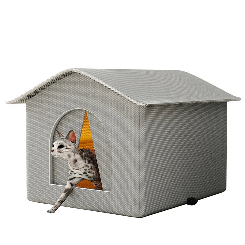 Waterproof Warm Outdoor Cave Bed for Small Dogs