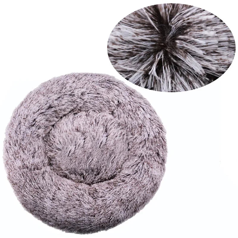 Super Soft Round Dog & Cat Bed for Winter Comfort