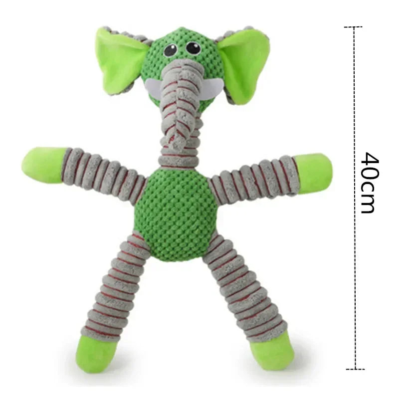 Indestructible Squeaky Plush Chew Toy for Large Dogs