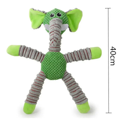 Indestructible Squeaky Plush Chew Toy for Large Dogs