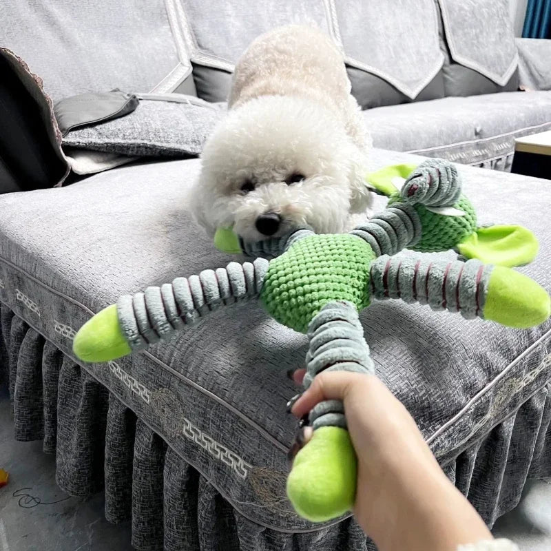 Indestructible Squeaky Plush Chew Toy for Large Dogs