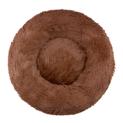 Super Soft Round Dog & Cat Bed for Winter Comfort