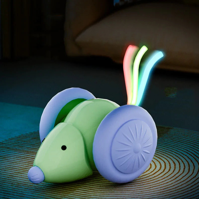 Rechargeable Interactive Mouse Toy with Obstacle Avoidance