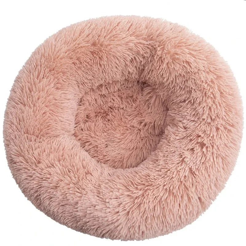 Super Soft Round Dog & Cat Bed for Winter Comfort