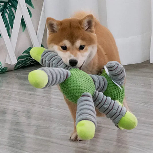 Indestructible Squeaky Plush Chew Toy for Large Dogs