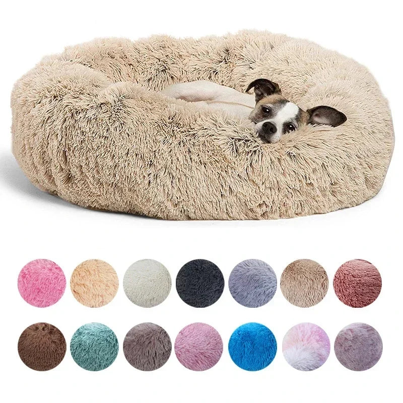 Super Soft Round Dog & Cat Bed for Winter Comfort