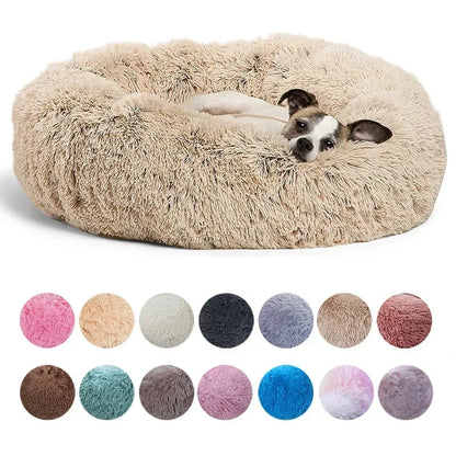 Super Soft Round Dog & Cat Bed for Winter Comfort