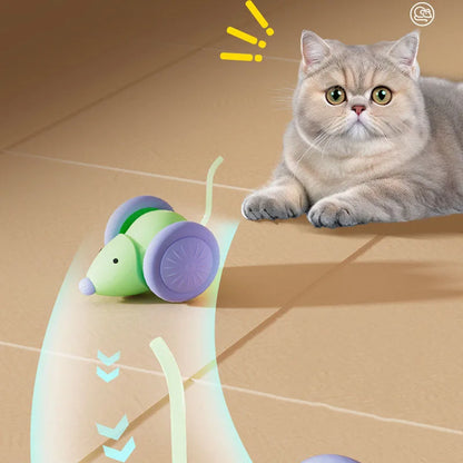 Rechargeable Interactive Mouse Toy with Obstacle Avoidance