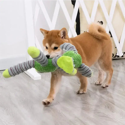 Indestructible Squeaky Plush Chew Toy for Large Dogs