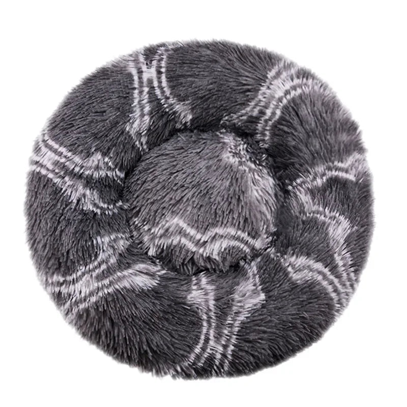 Super Soft Round Dog & Cat Bed for Winter Comfort