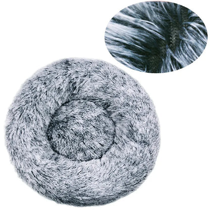 Super Soft Round Dog & Cat Bed for Winter Comfort