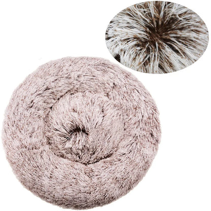 Super Soft Round Dog & Cat Bed for Winter Comfort