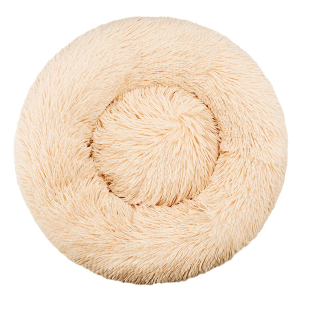 Super Soft Round Dog & Cat Bed for Winter Comfort