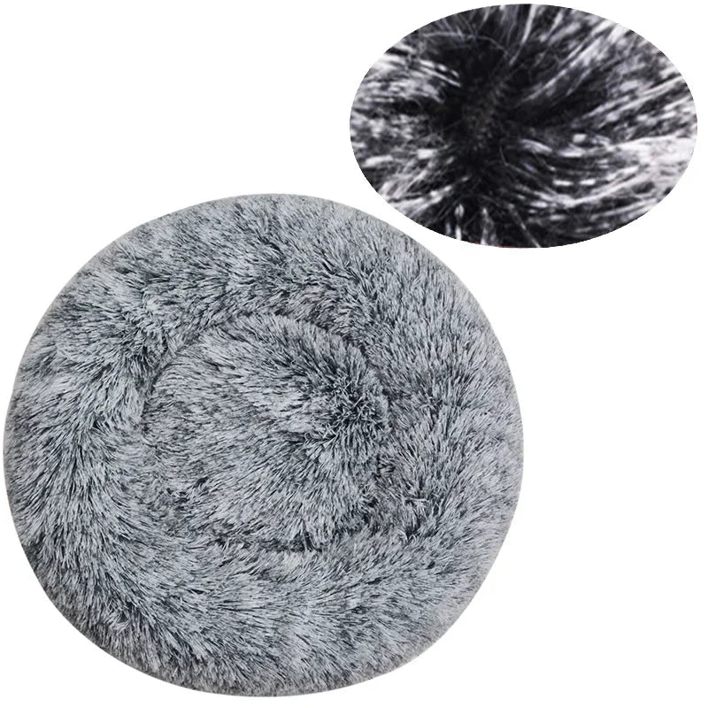 Super Soft Round Dog & Cat Bed for Winter Comfort