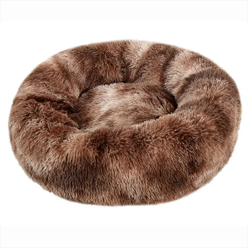 Super Soft Round Dog & Cat Bed for Winter Comfort