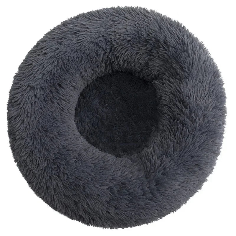 Super Soft Round Dog & Cat Bed for Winter Comfort