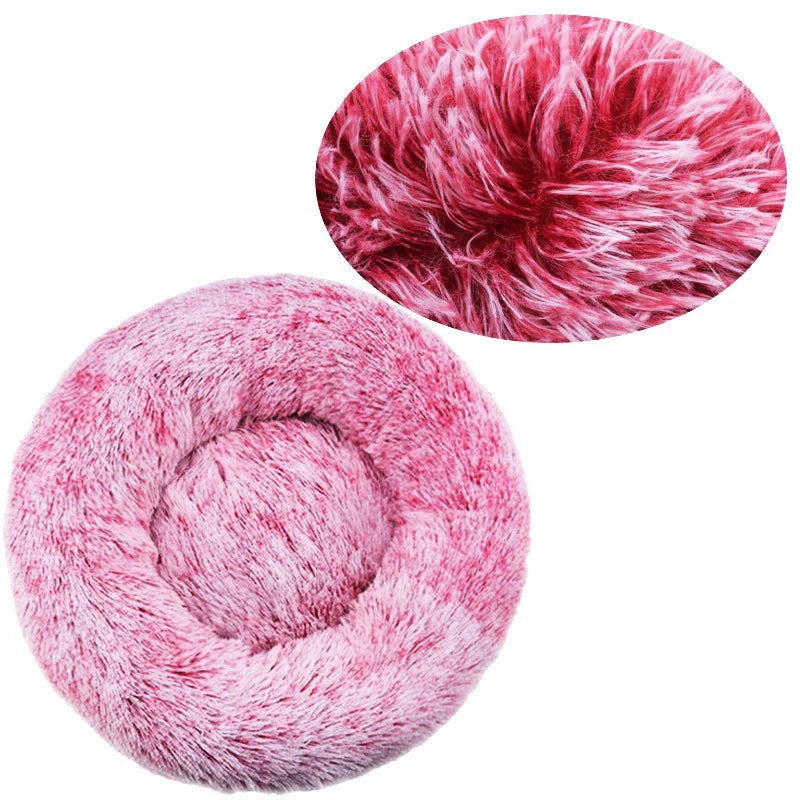 Super Soft Round Dog & Cat Bed for Winter Comfort