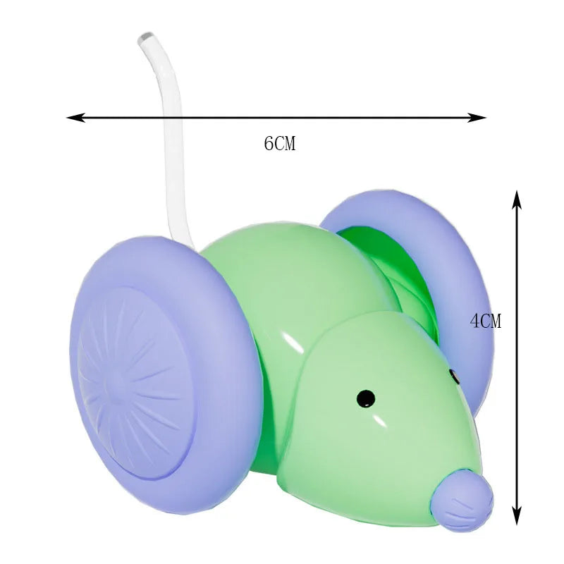 Rechargeable Interactive Mouse Toy with Obstacle Avoidance