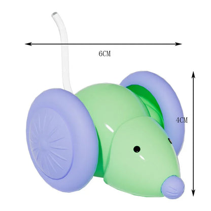 Rechargeable Interactive Mouse Toy with Obstacle Avoidance